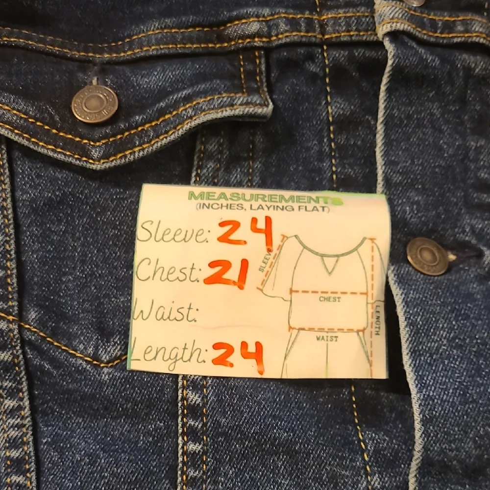 Levi's Men's Dark Blue Denim Jean Jacket - Picture 9 of 13
